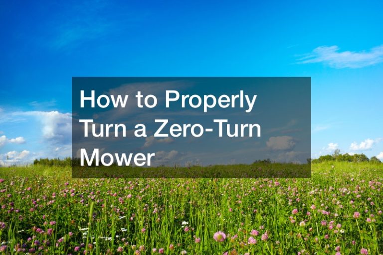 How to Properly Turn a Zero-Turn Mower